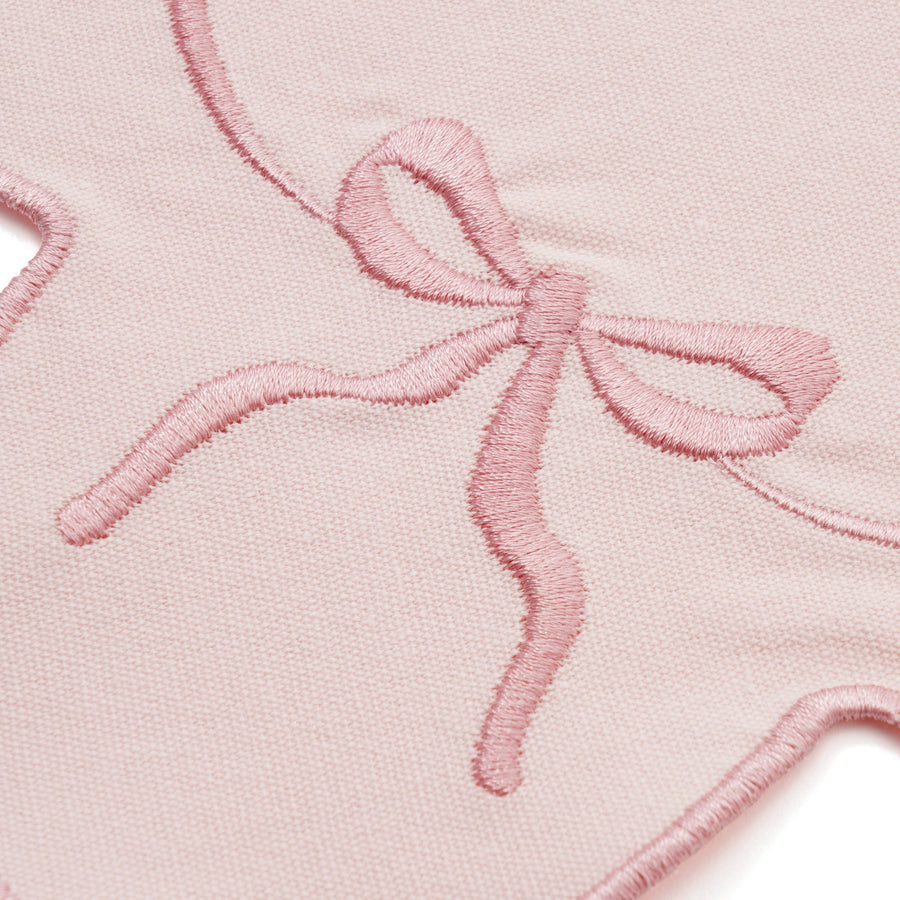刺繍リボン ランチマット ピンク