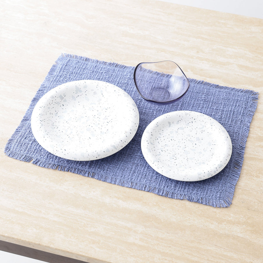 フリンジ ランチマット ブルー