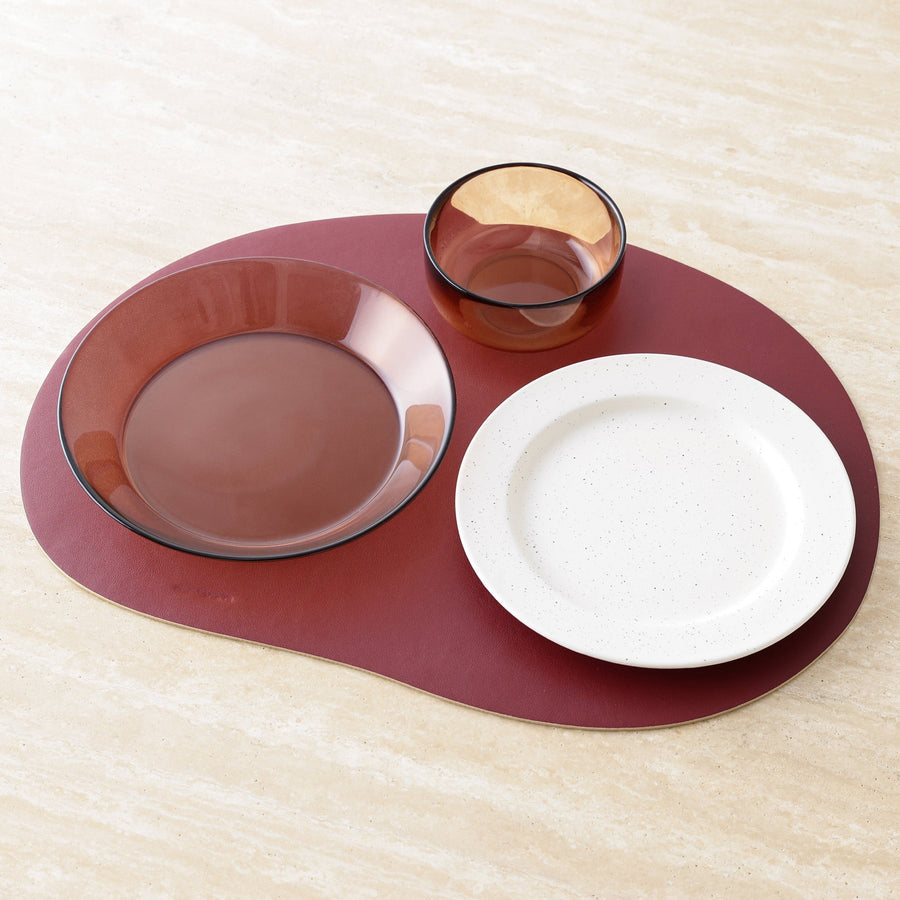 リバーシブル ランチマット ブラウン