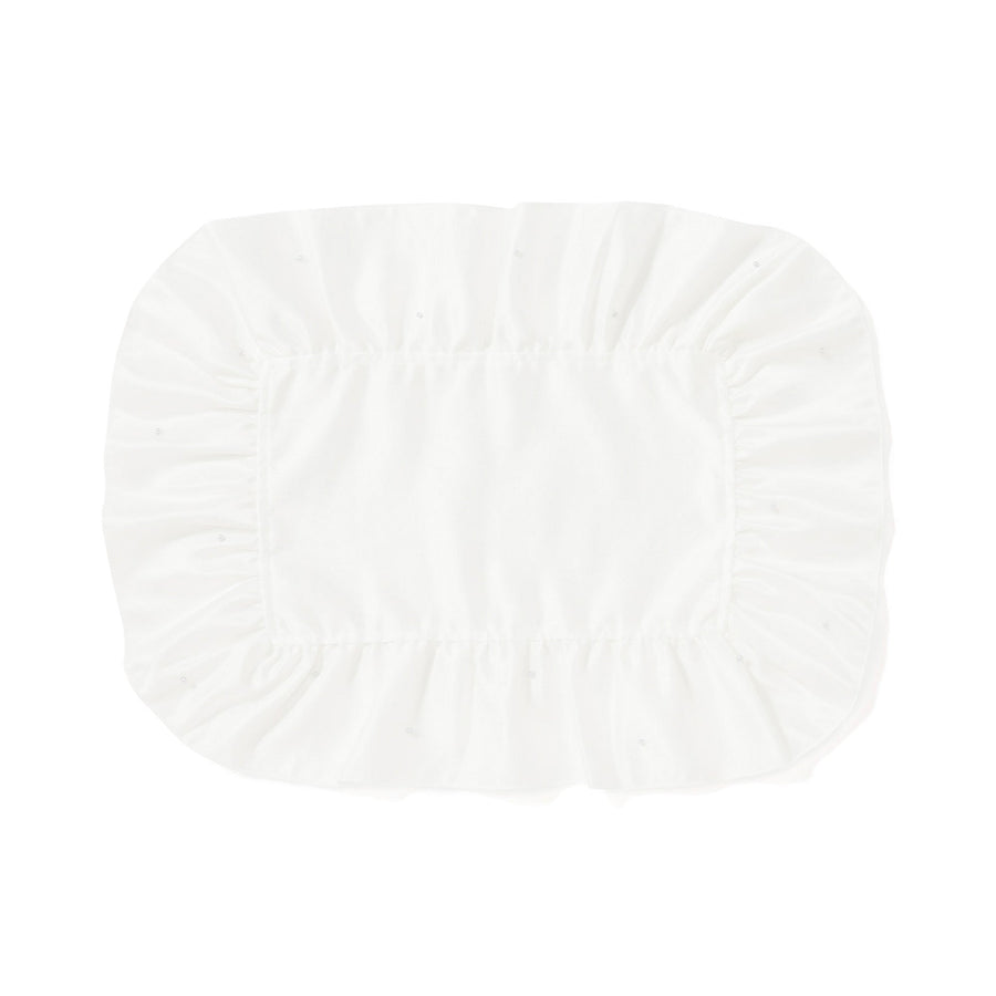 フリルパール ランチマット ホワイト