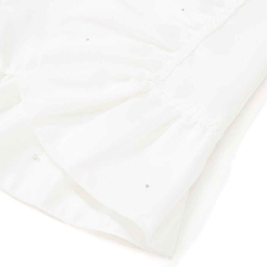 フリルパール ランチマット ホワイト