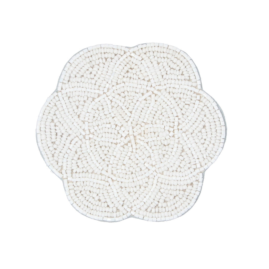 Rosinia Beads Coaster White