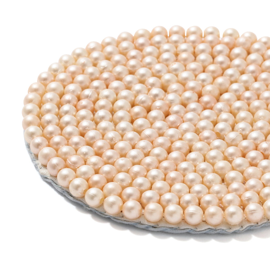 Perlame Beads Coaster Ivory