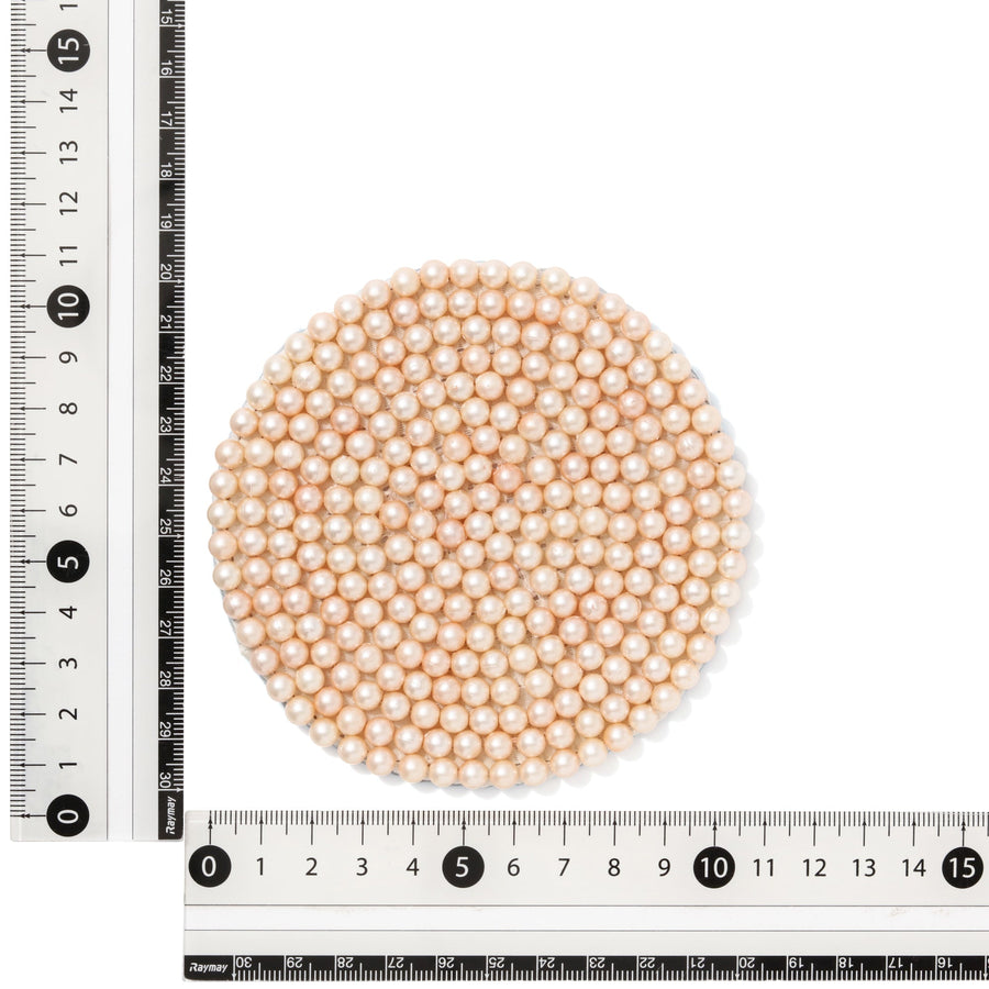 Perlame Beads Coaster Ivory