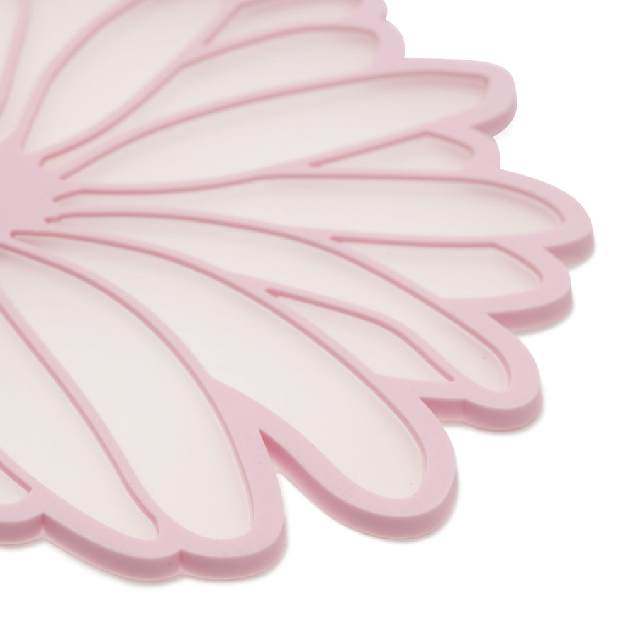 Flower Gerbera Coaster Light Pink