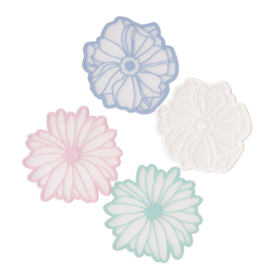 Flower Gerbera Coaster Light Pink