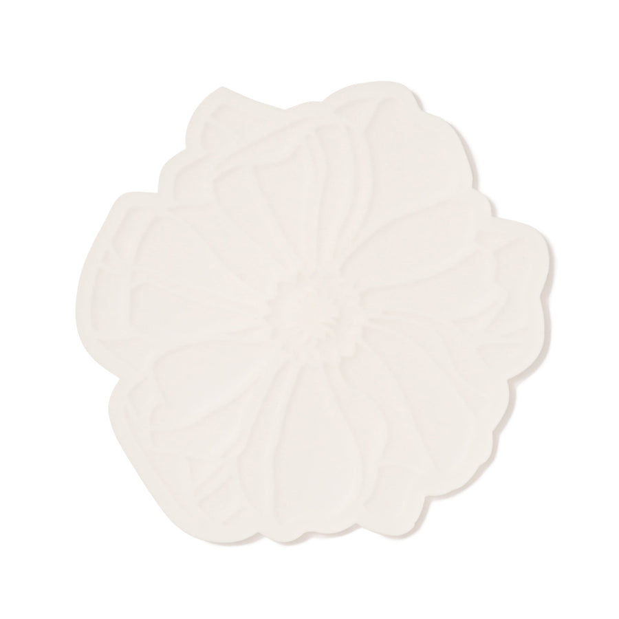 Flower Peony Coaster White