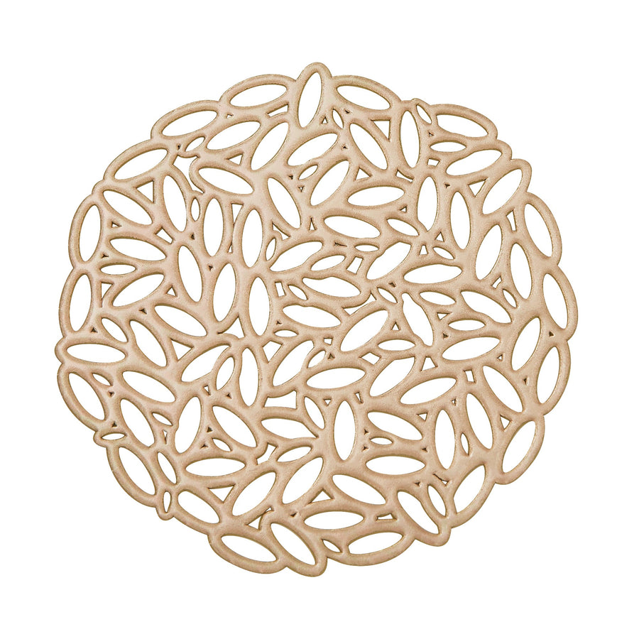 リーフ コースター 2個セット ゴールド