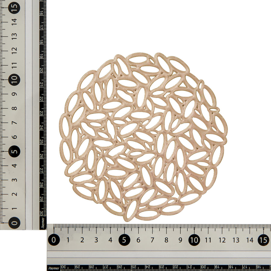 リーフ コースター 2個セット ゴールド