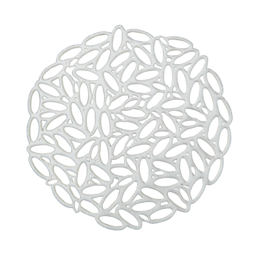 リーフ コースター 2個セット シルバー