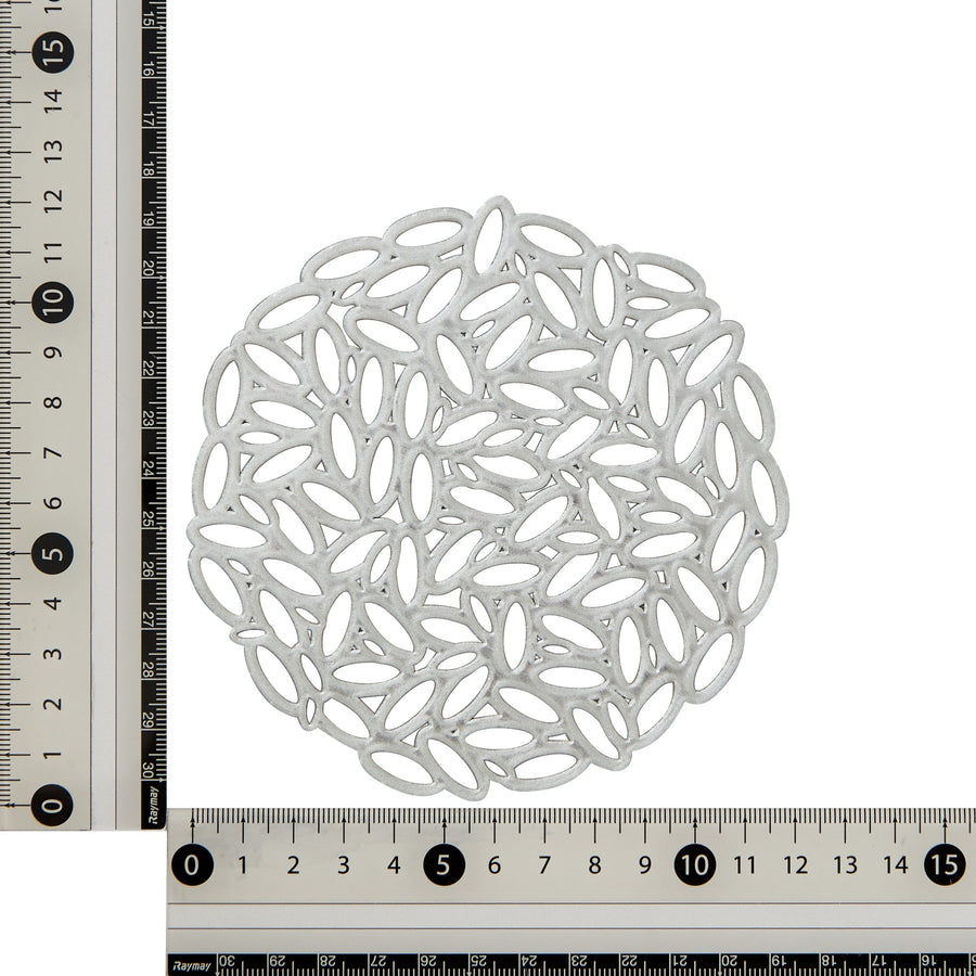 リーフ コースター 2個セット シルバー