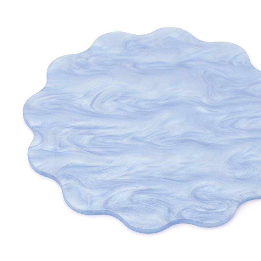 Color Marble Coaster Blue