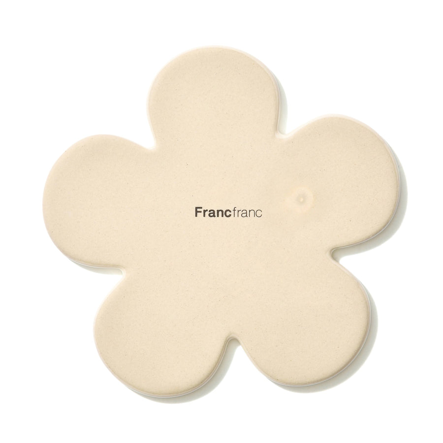 フラワー コースター アイボリー