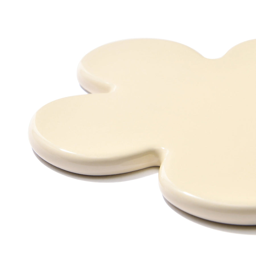 フラワー コースター アイボリー