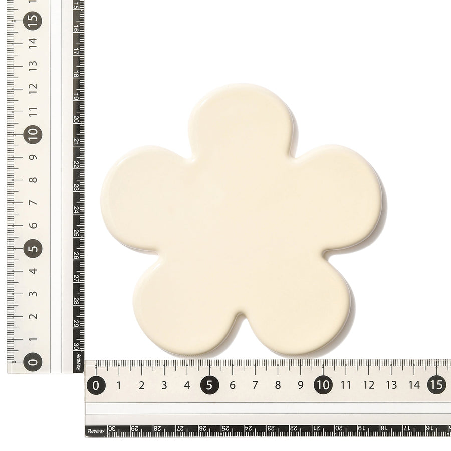 フラワー コースター アイボリー