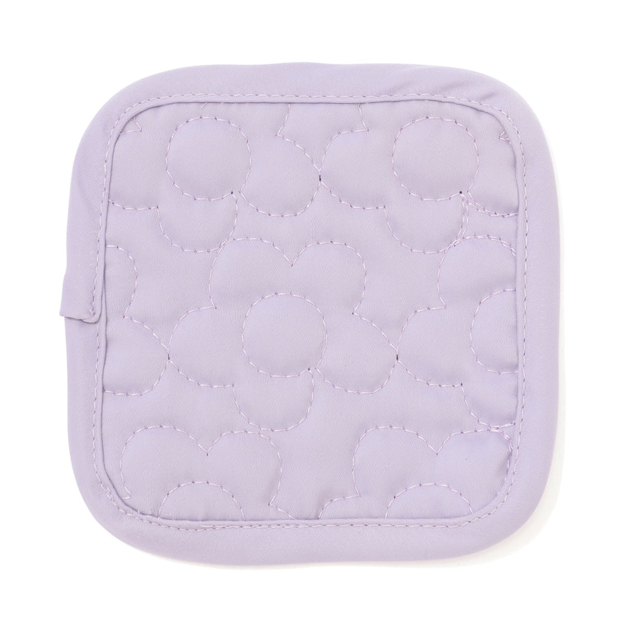 キルティング コースター フラワー パープル