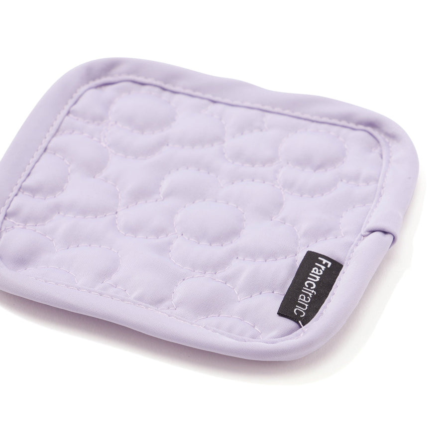 キルティング コースター フラワー パープル