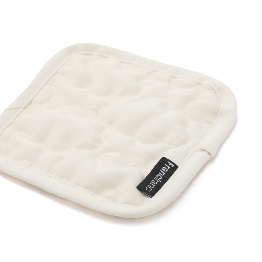 キルティング コースター くも ホワイト