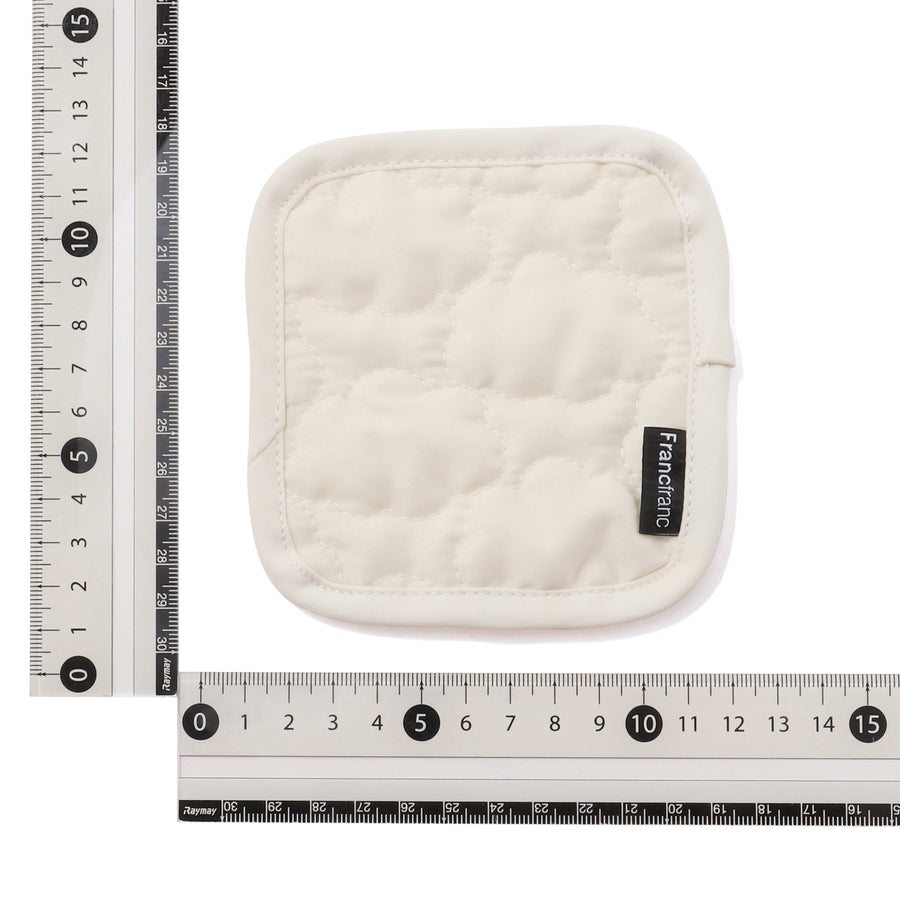 キルティング コースター くも ホワイト