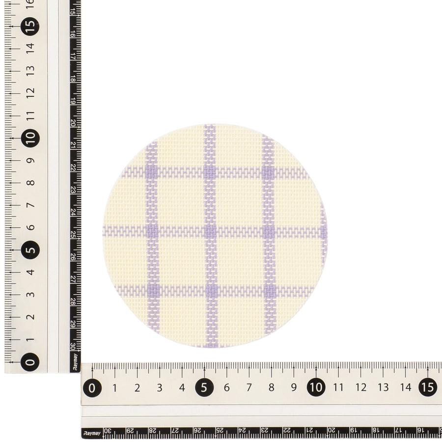 ウィンドウペンチェック コースター 2pcsセット パープル