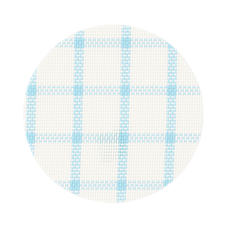 ウィンドウペンチェック コースター 2pcsセット ブルー