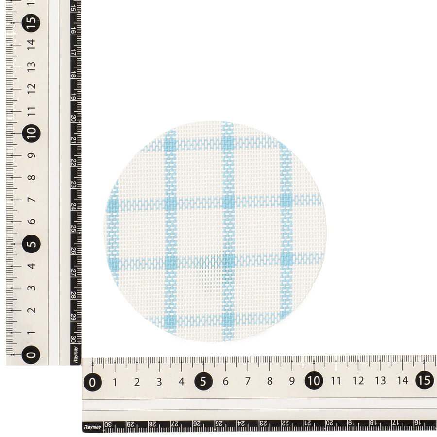 ウィンドウペンチェック コースター 2pcsセット ブルー