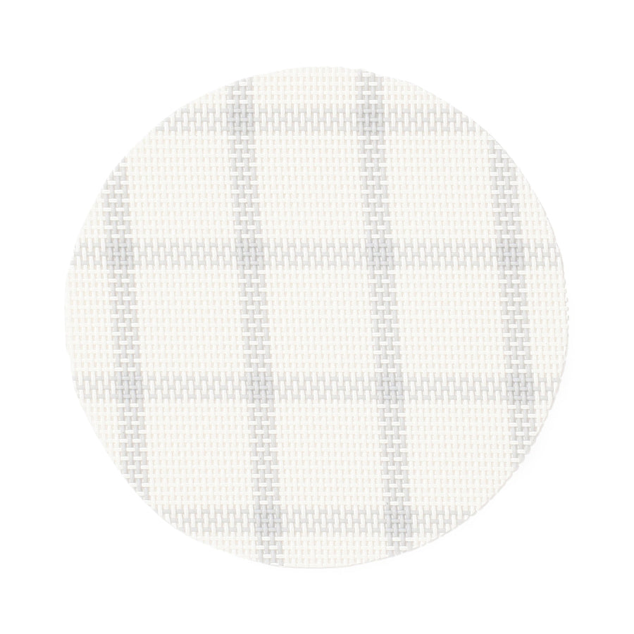 ウィンドウペンチェック コースター 2pcsセット グレー