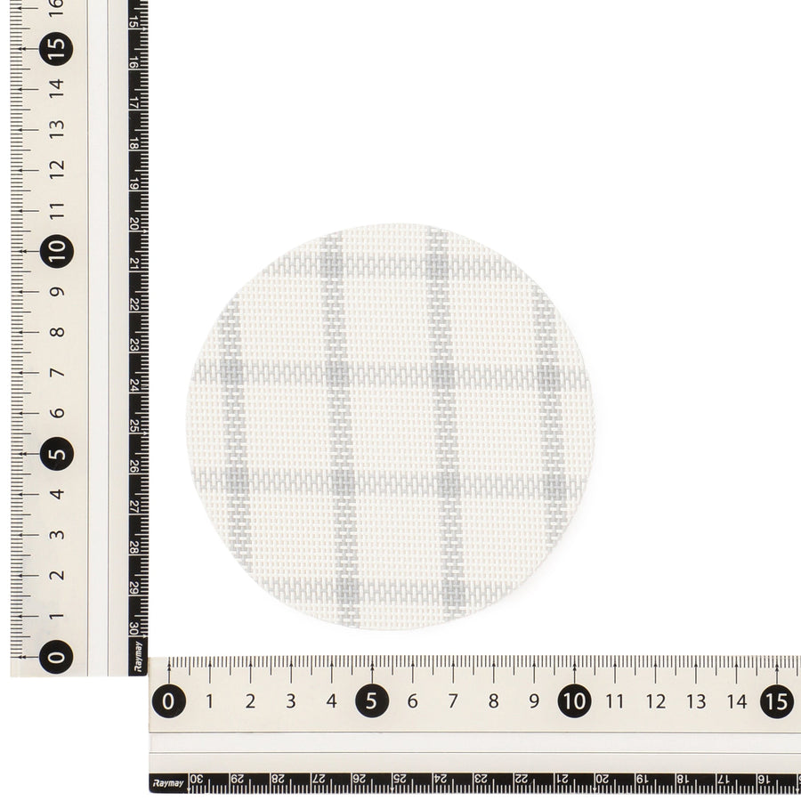 ウィンドウペンチェック コースター 2pcsセット グレー