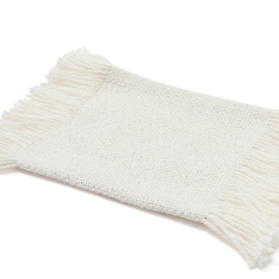 フリンジ コースター ホワイト