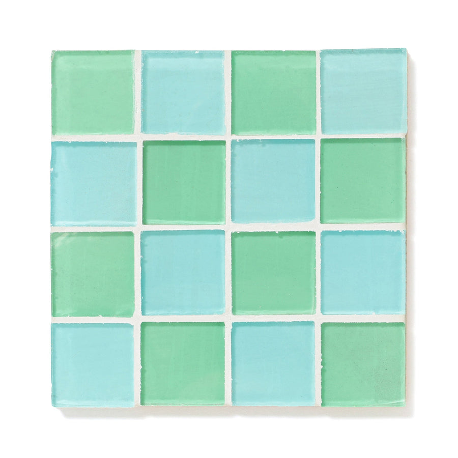 タイルコースター ブルー×グリーン