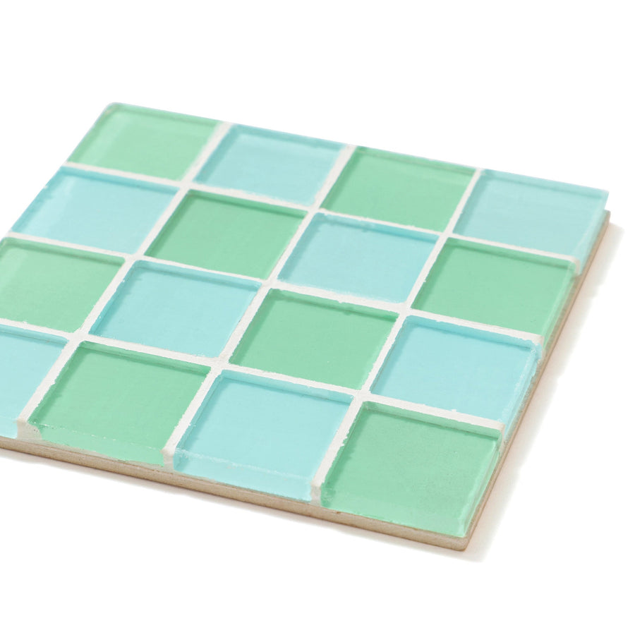 タイルコースター ブルー×グリーン