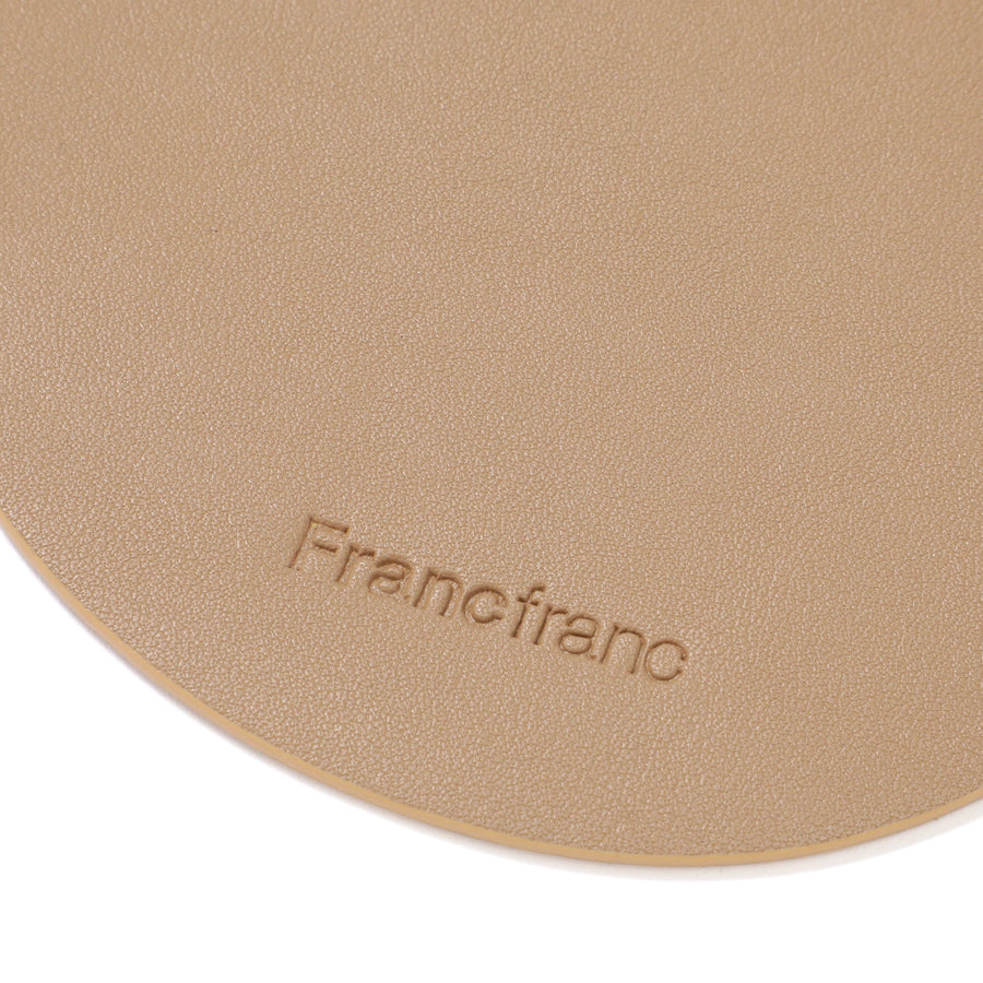 リバーシブル コースター ブラウン