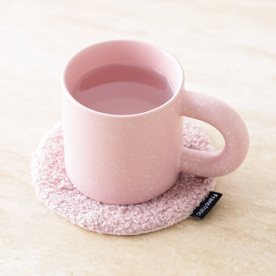 ブークレ コースター ピンク