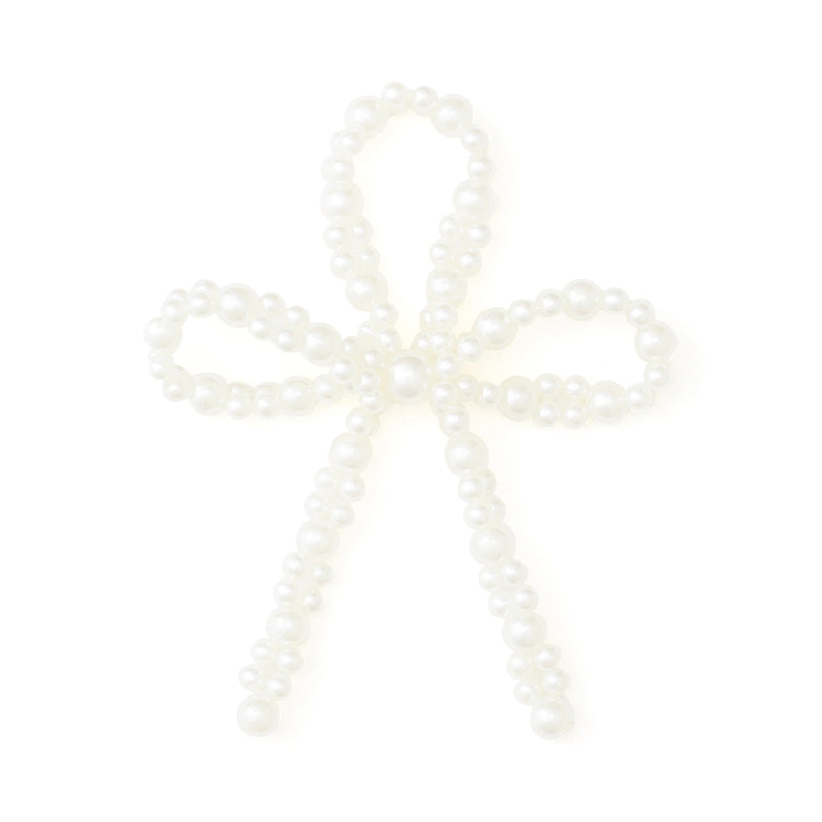 ナプキンリング 2個セット パールリボン