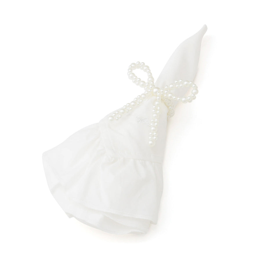 ナプキンリング 2個セット パールリボン