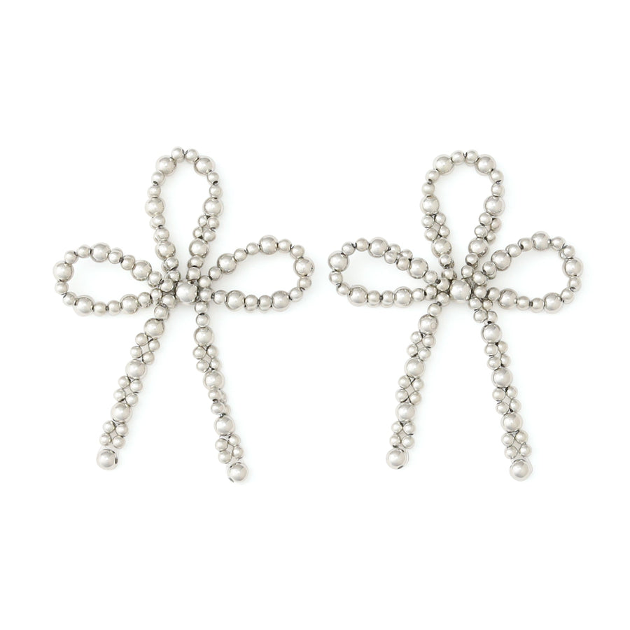 ナプキンリング 2個セット シルバーリボン