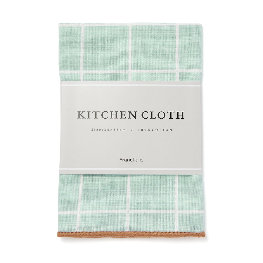 Kitchen Cloth Windowpane Blue