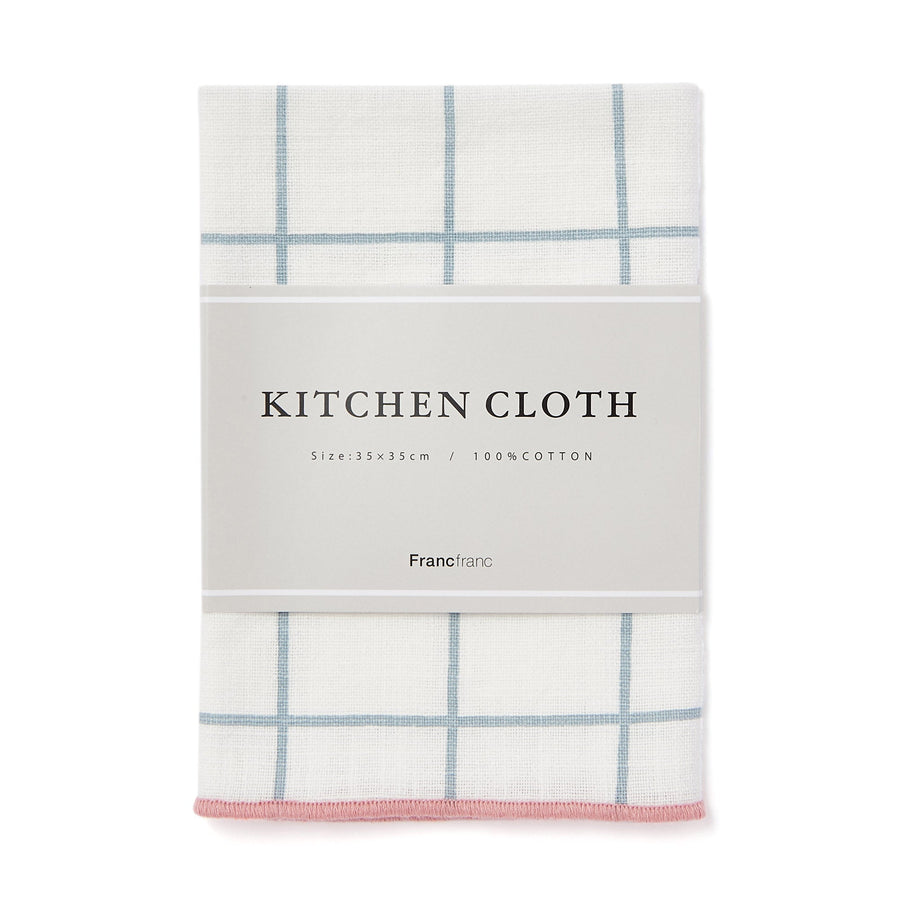 Kitchen Cloth Windowpane White