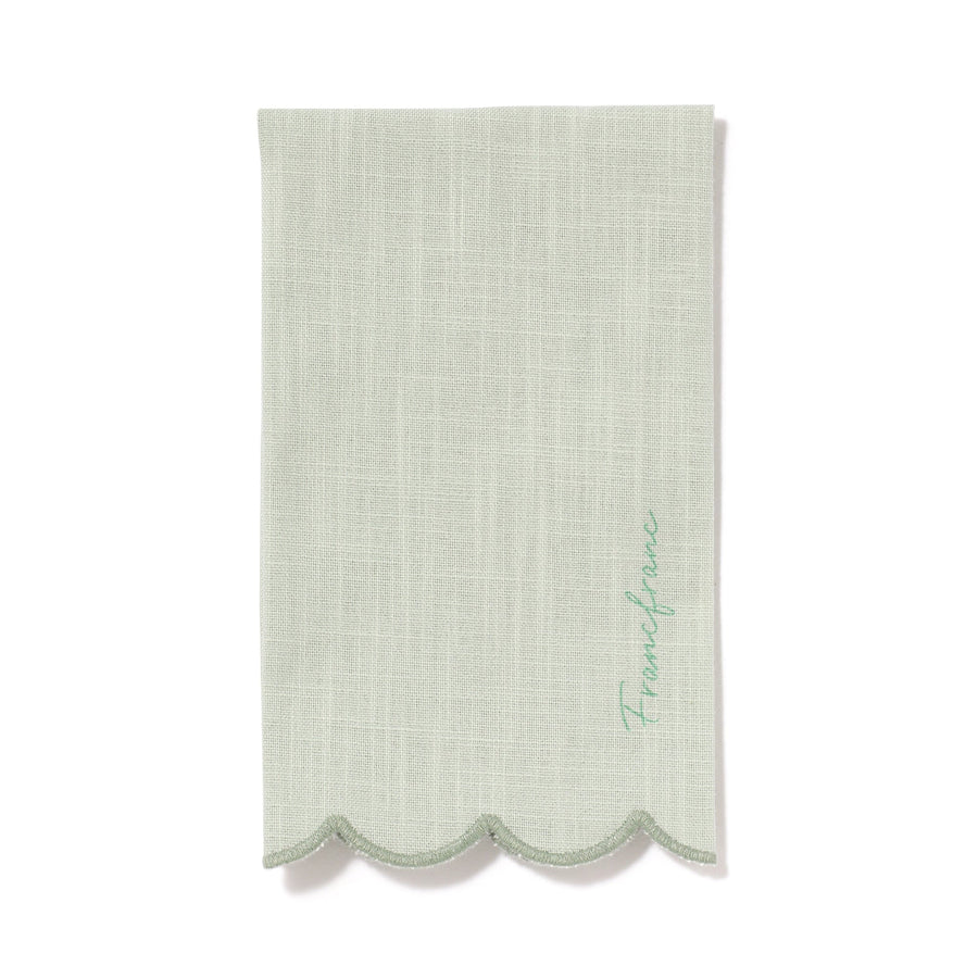 Kitchen Cloth Frill Logo Green