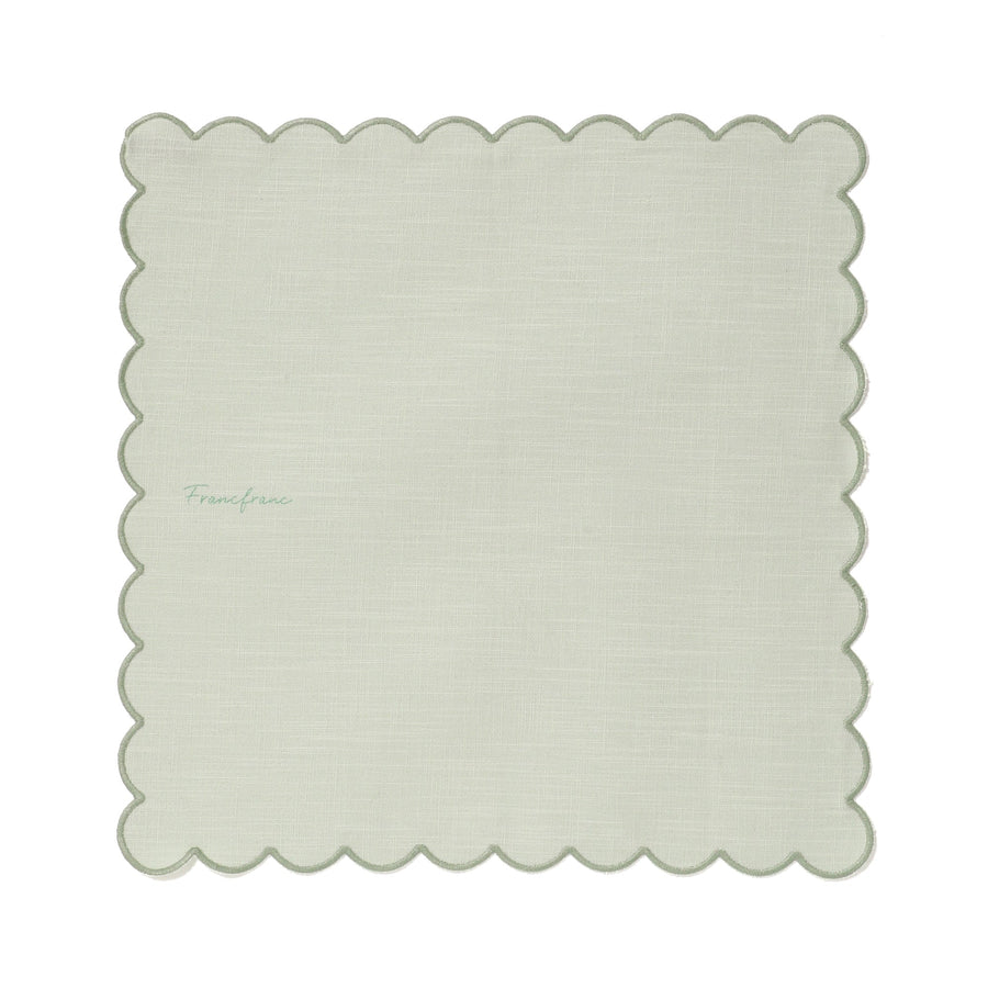 Kitchen Cloth Frill Logo Green