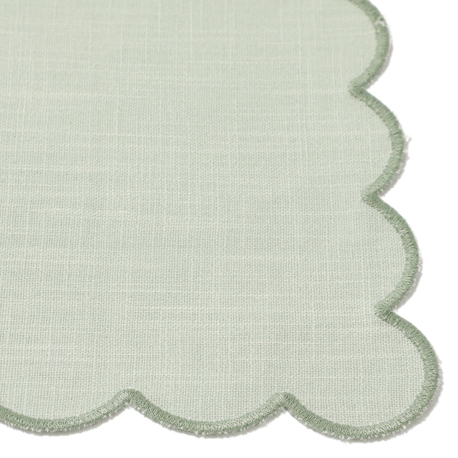 Kitchen Cloth Frill Logo Green