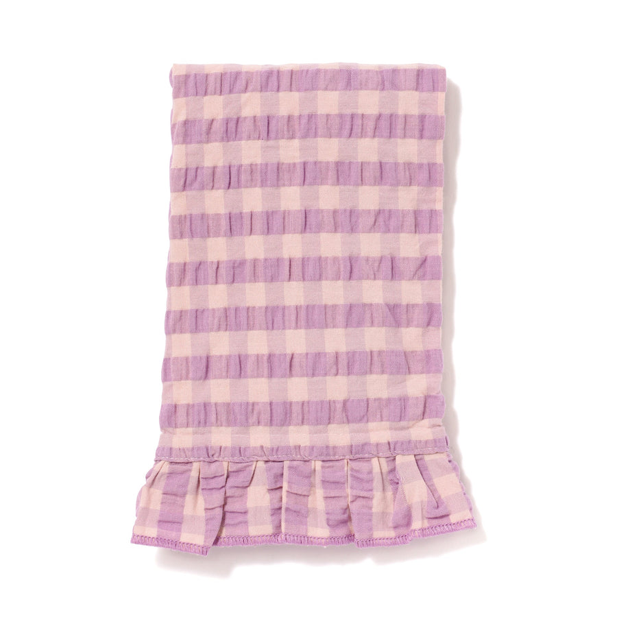 Kitchen Cloth, Ruffle Check, Pink