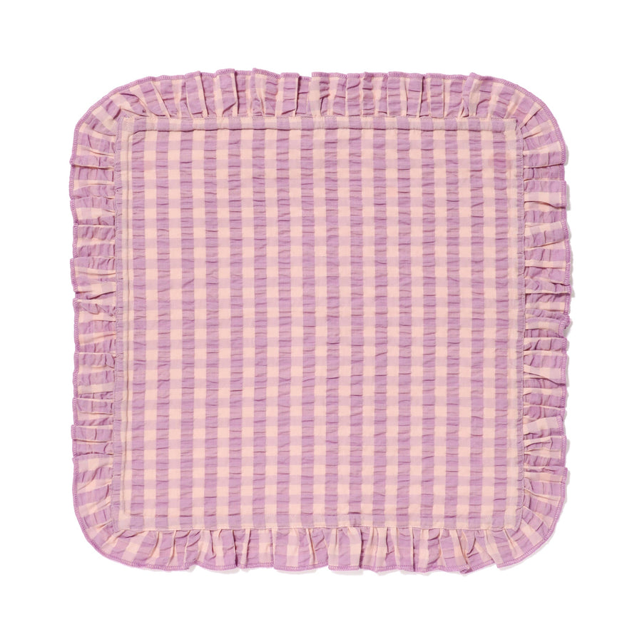 Kitchen Cloth, Ruffle Check, Pink