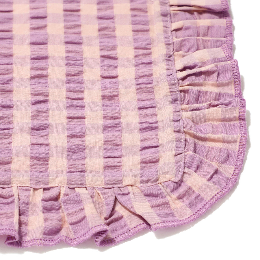 Kitchen Cloth, Ruffle Check, Pink