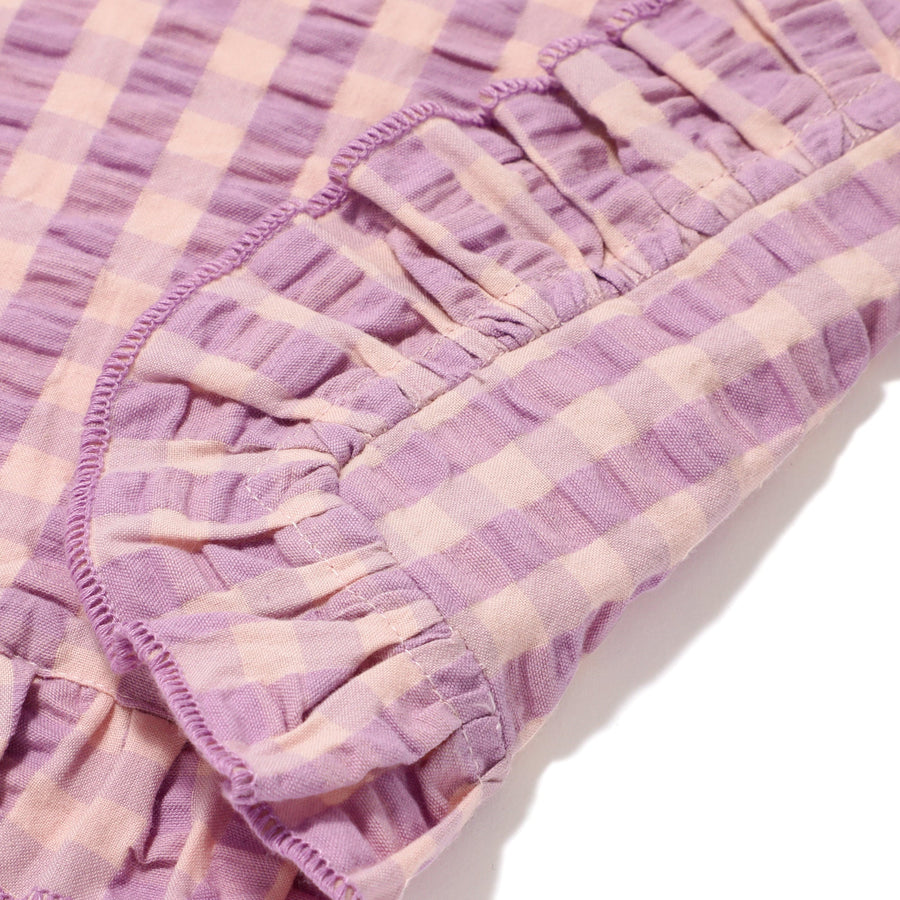 Kitchen Cloth, Ruffle Check, Pink