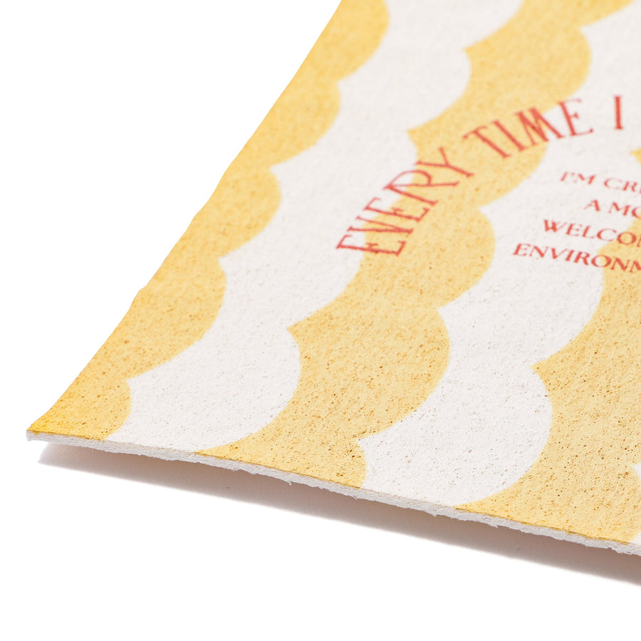 スポンジクロス 2枚セット パープル×イエロー