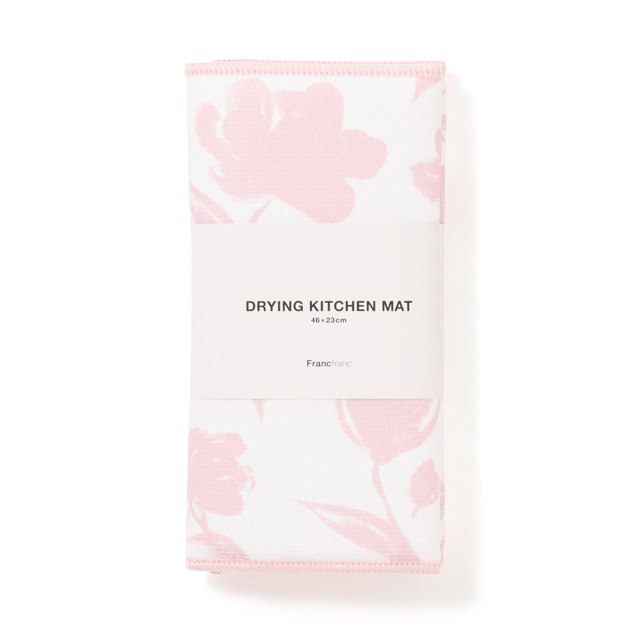 フラワー ドライングマット ピンク
