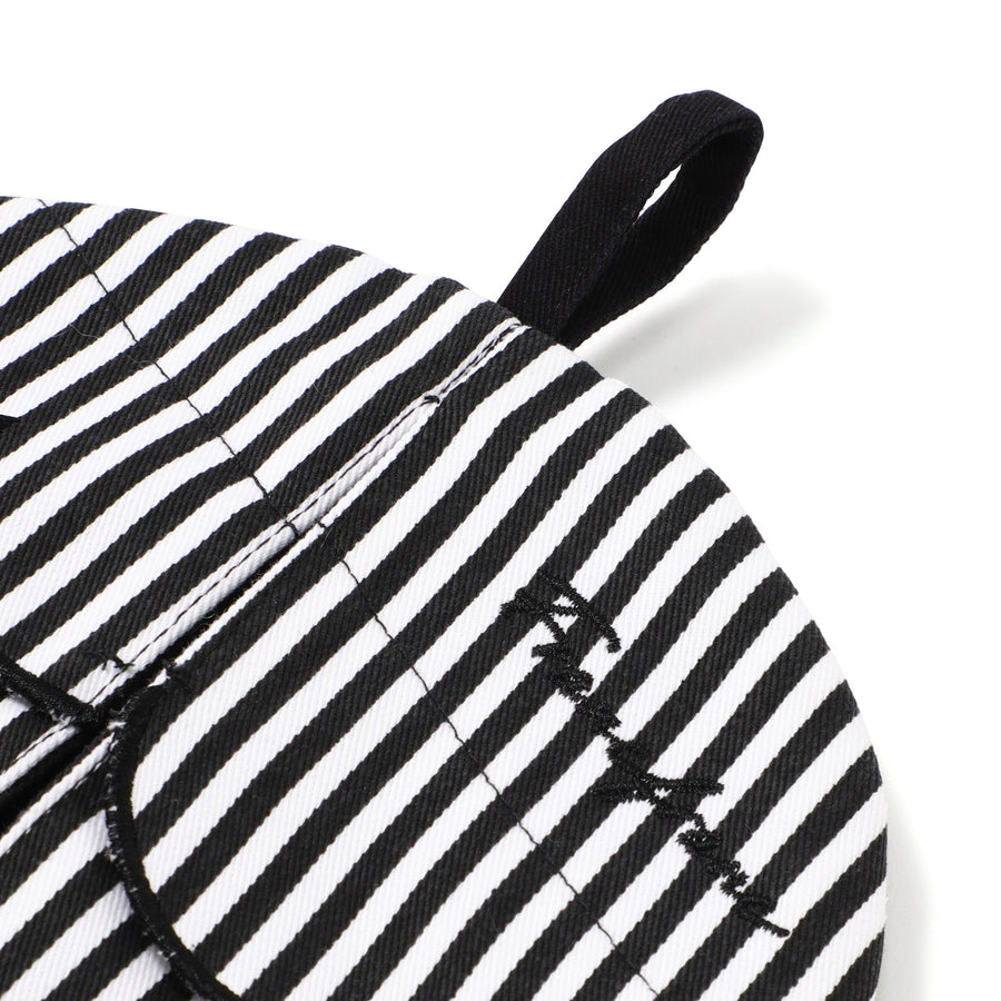 スカラップ ポットホルダー ブラック