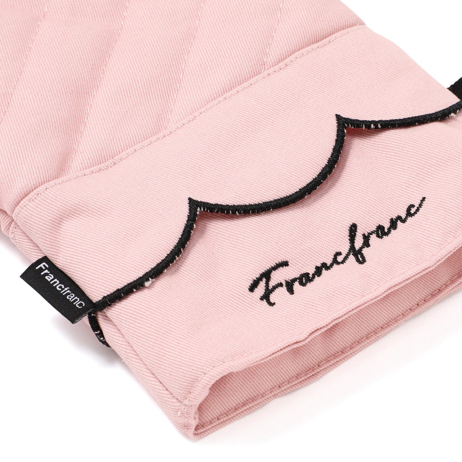 スカラップ ミトン ピンク