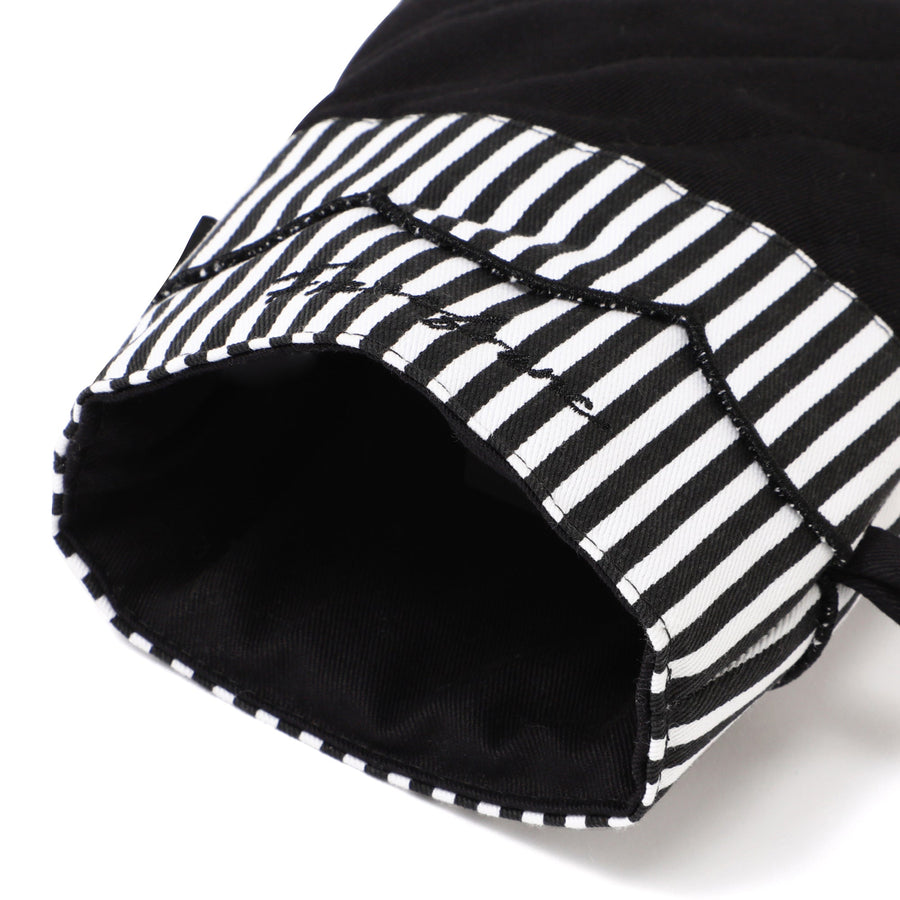 スカラップ ミトン ブラック